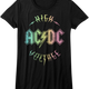 Womens Rainbow High Voltage ACDC Shirt thumbnail