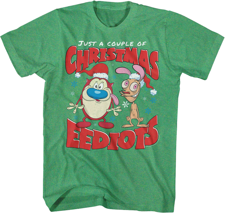 Just A Couple Of Christmas Eediots Ren And Stimpy T-Shirt