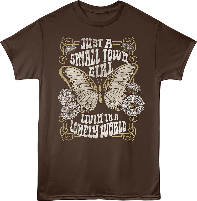 Just A Small Town Girl Livin' In A Lonely World Journey T-Shirt