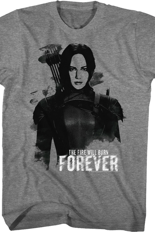 Katniss The Fire Will Burn Forever Hunger Games T-Shirt