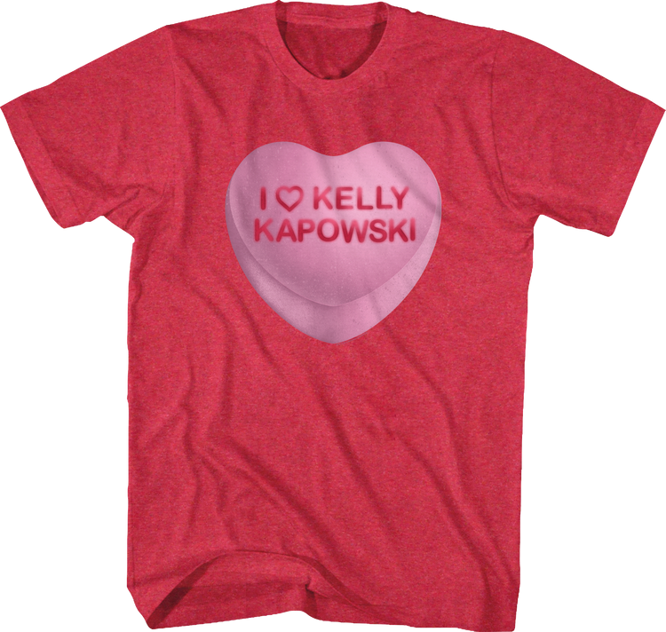 Kelly Kapowski Candy Heart Saved By The Bell T-Shirt