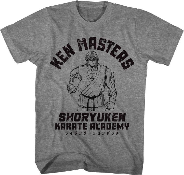 Ken Masters Shoryuken Karate Academy Street Fighter T-Shirt