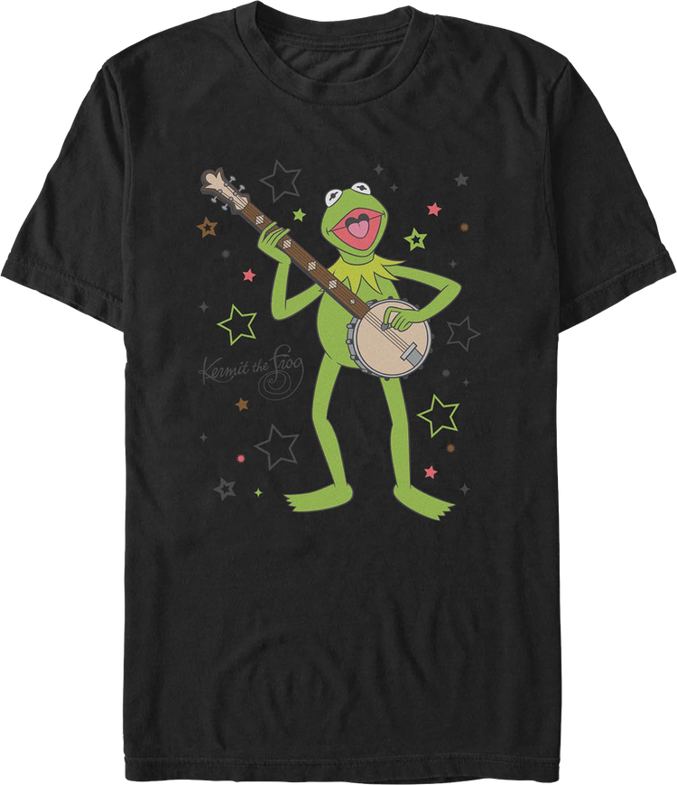 Kermit The Frog Banjo Superstar Muppets T-Shirt