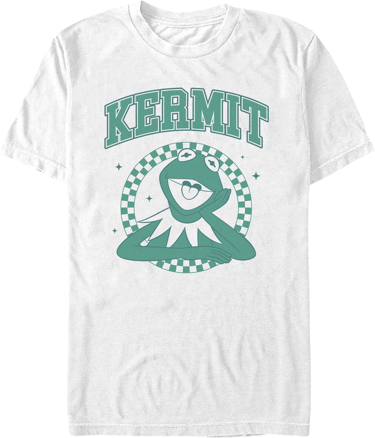 Kermit The Frog Checkered Circle Muppets T-Shirt