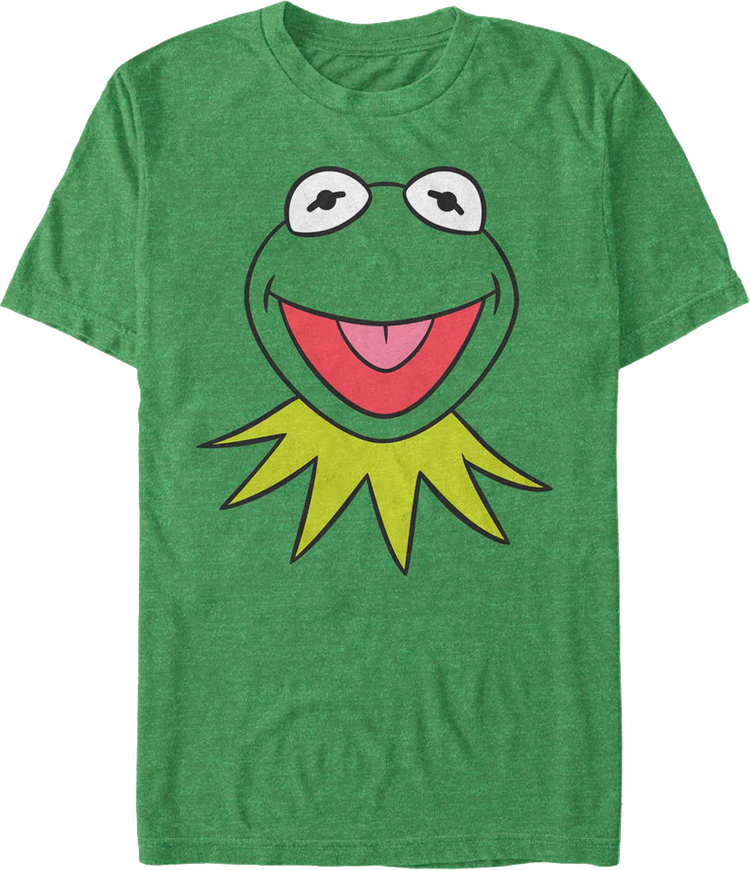 Kermit The Frog Face Muppets T-Shirt