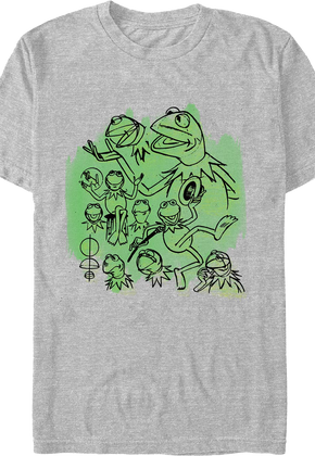 Kermit The Frog Sketches Muppets T-Shirt