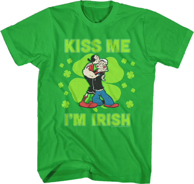 Kiss Me I'm Irish Popeye T-Shirt