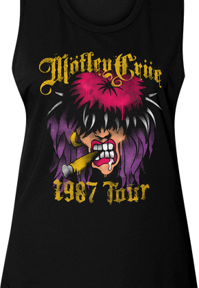 Ladies '87 Tour Motley Crue Muscle Tank Top