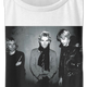 Ladies Black And White Photo The Police Crop Top thumbnail