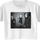 Ladies Black And White Photo The Police Crop Top