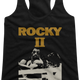 Ladies Black and White Rocky II Racerback Tank Top thumbnail