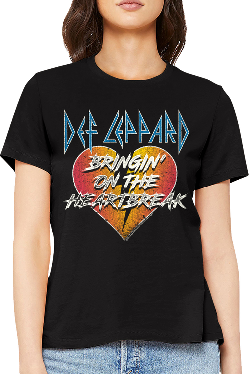 Womens Bringin' On The Heartbreak Def Leppard Shirt