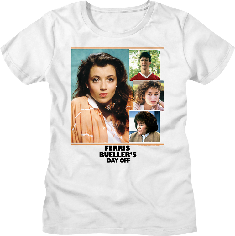 Womens Cast Collage Ferris Bueller's Day Off Shirt