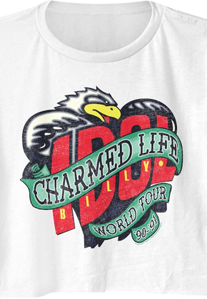 Ladies Charmed Life World Tour Billy Idol Crop Top