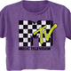 Ladies Checkerboard Logo MTV Crop Top thumbnail