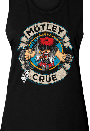 Original Ladies Distressed Allister Fiend Motley Crue Muscle Tank Top