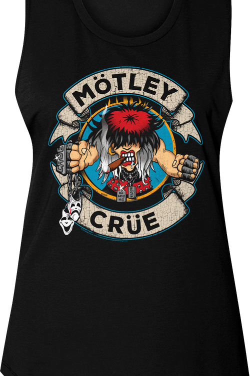Original Ladies Distressed Allister Fiend Motley Crue Muscle Tank Top