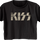 Ladies Distressed Logo KISS Crop Top