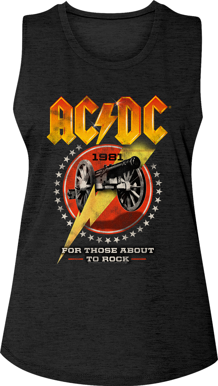 Ladies For Those About To Rock 1981 ACDC Sleeveless Shirt