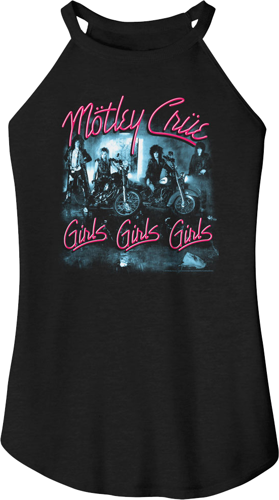 Ladies Girls Girls Girls Motley Crue Tank Top