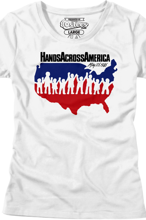 Womens Hands Across America Shirt