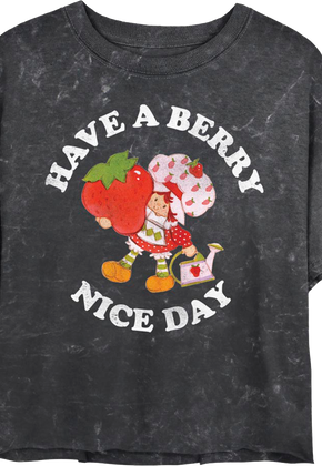Ladies Have A Berry Nice Day Strawberry Shortcake Crop Top
