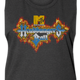 Ladies Headbangers Ball Flaming Logo MTV Muscle Tank Top thumbnail