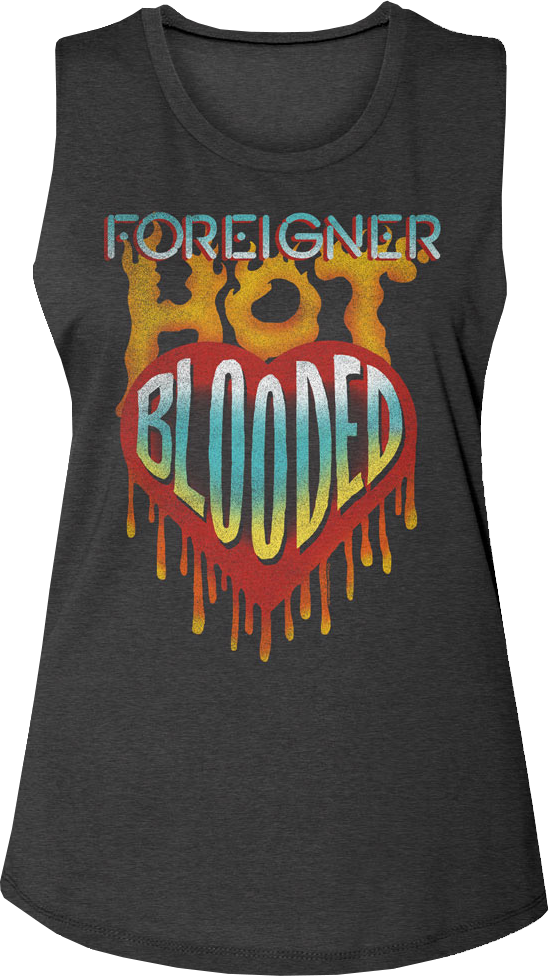Ladies Hot Blooded Foreigner Muscle Tank Top