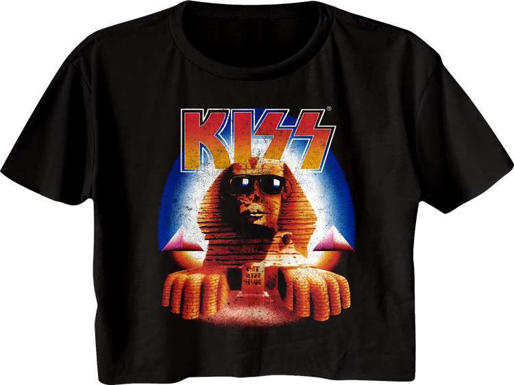 Ladies Hot In The Shade KISS Crop Top