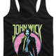 Ladies I'm Thinking I'm Back John Wick Racerback Tank Top thumbnail