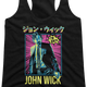 Ladies Japanese Poster John Wick Racerback Tank Top thumbnail