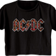 Ladies Leopard Print Logo ACDC Crop Top thumbnail