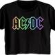 Ladies Neon Logo ACDC Crop Top thumbnail