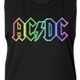 Ladies Neon Logo ACDC Muscle Tank Top thumbnail