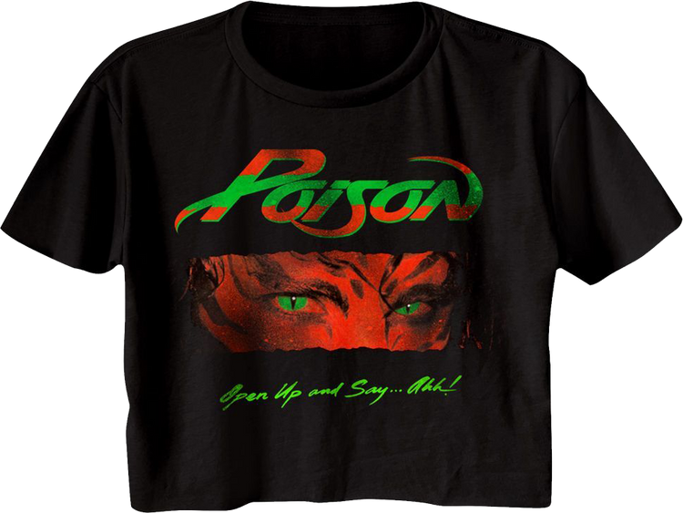 Ladies Open Up and Say Ahh Poison Crop Top