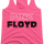 Ladies Outline Logo Pink Floyd Racerback Tank Top