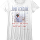 Womens Peace Love Music Jimi Hendrix Shirt thumbnail