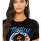 Womens Red White and Crue Allister Fiend Motley Crue Shirt thumbnail