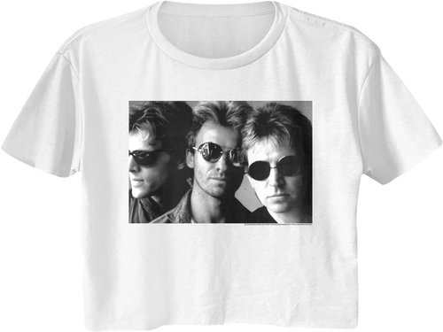 Ladies Shades The Police Crop Top