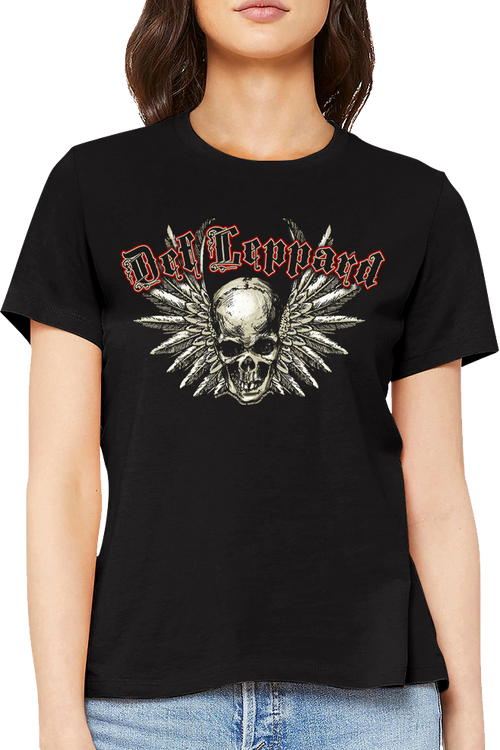 Ladies Skull Def Leppard Shirt
