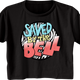Ladies Striped Logo Saved By The Bell Crop Top thumbnail