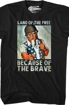 Land Of The Free Because Of The Brave T-Shirt