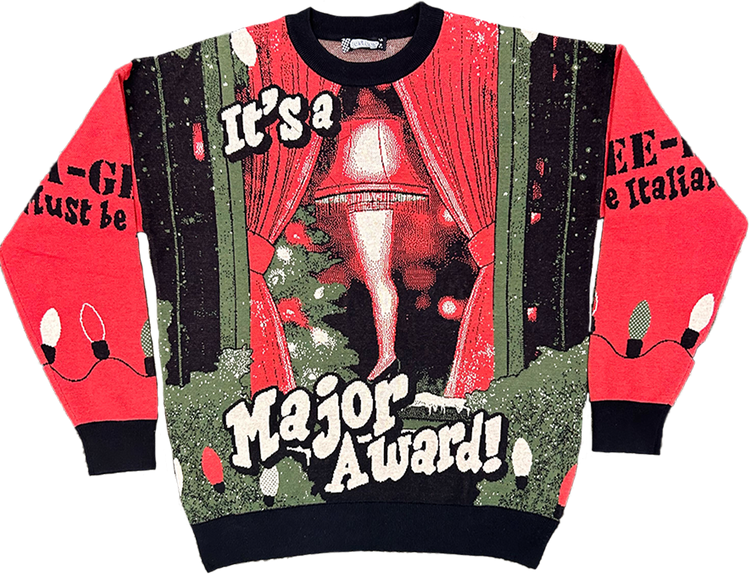 Leg Lamp It's A Major Award Christmas Story Knitted Sweater