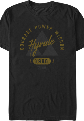 Legend of Zelda Courgae Power Wisdom 1986 Nintendo T-Shirt