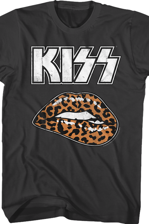Leopard Lips KISS T-Shirt