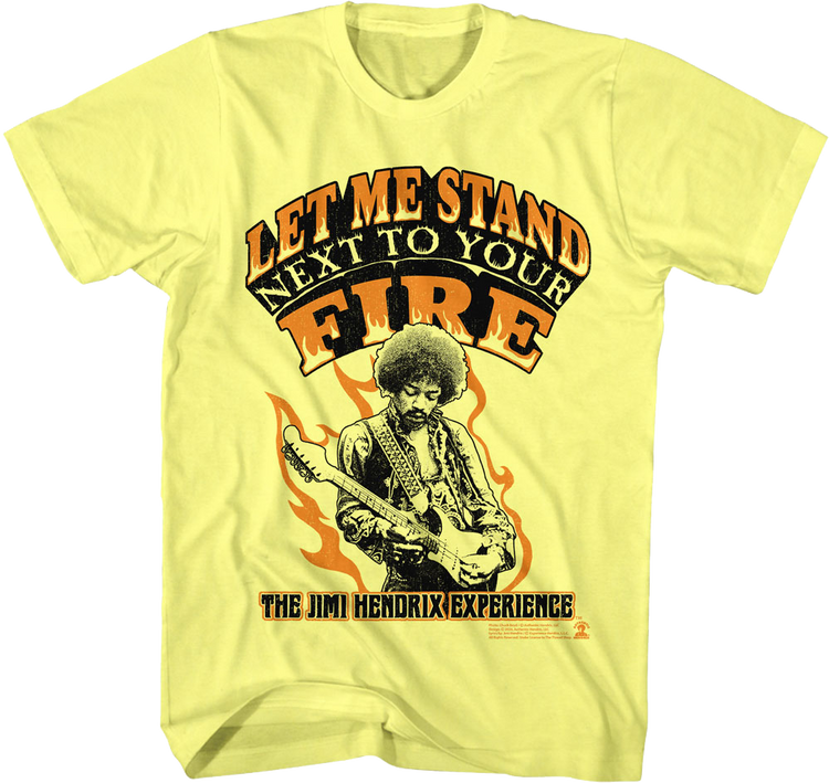 Let Me Stand Next To Your Fire Jimi Hendrix Experience T-Shirt