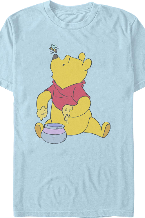Light Blue Honey Bee Winnie The Pooh T-Shirt