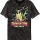 Lightning Bolts Bride Of Frankenstein Mineral Wash T-Shirt thumbnail