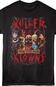 Lightning Collage Killer Klowns From Outer Space T-Shirt