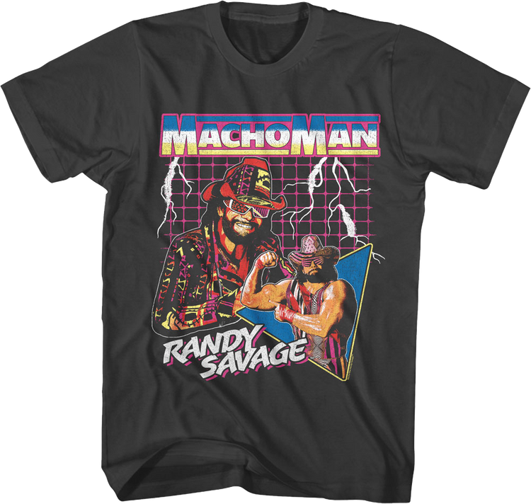 Lightning Collage Macho Man Randy Savage T-Shirt